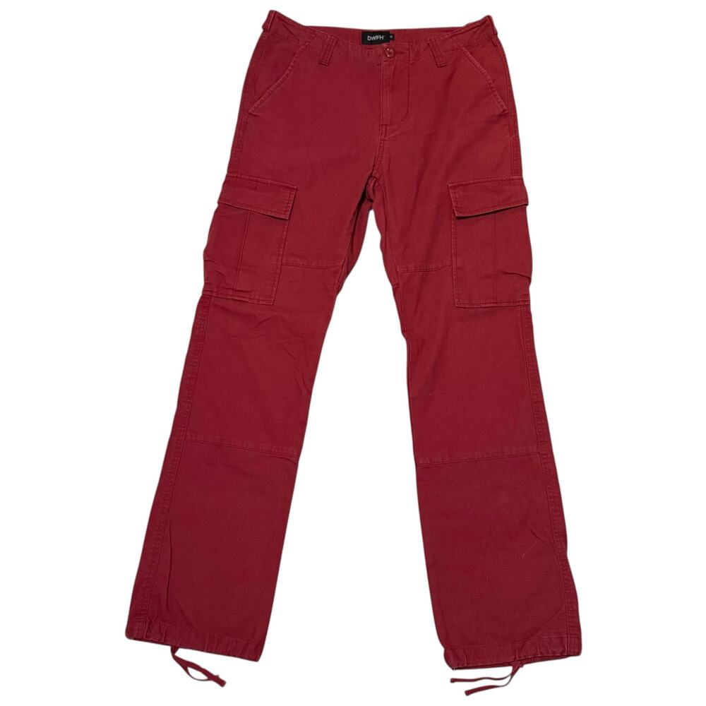 DWFH Deathworld Feral Hands Cargo Pants Military Paratrooper Style Red Small